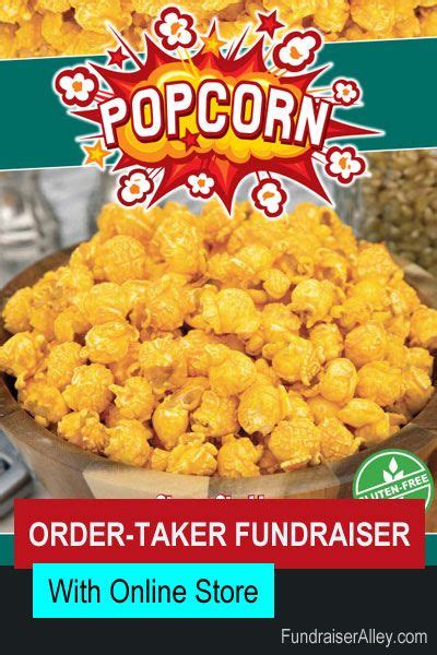 Popcorn Order Taker Fundraiser With Online Store Fundraising Gourmet