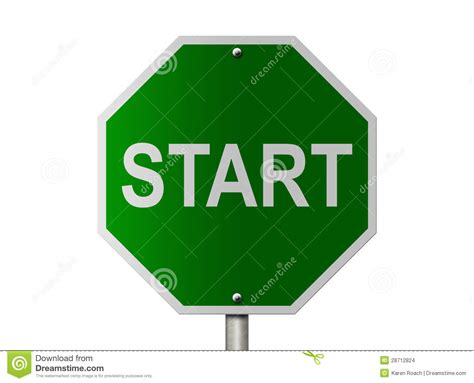 Start Sign Stock Images - Image: 28712824