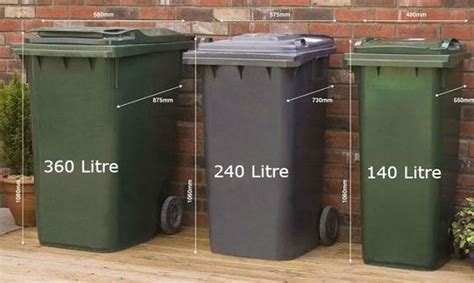 What size is a normal wheelie bin? A Guide to Wheelie Bin Storage