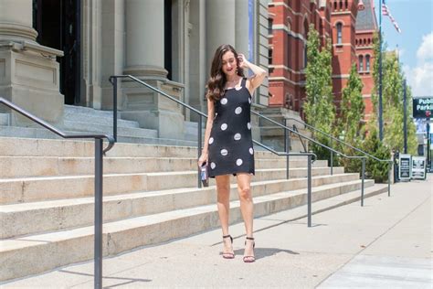 Polka Dot Dress And Other Stories Baubles To Bubbles Cincinnati Fashion Blog