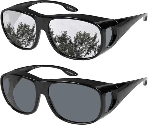Fit Over Wrap Sunglasses Polarized Lens Wear Over