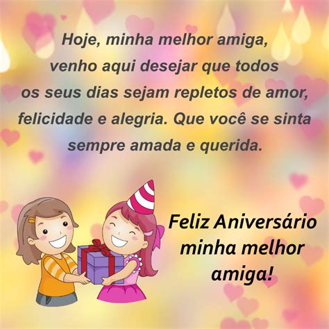 Feliz Aniversário Minha Melhor Amiga Mensagem De AniversÁrio