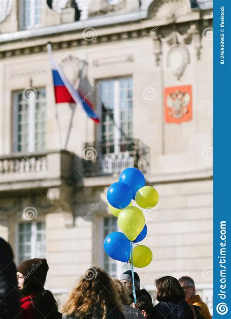 Protest Front Of Russian Consulate In Solidarity With Ukrainians And