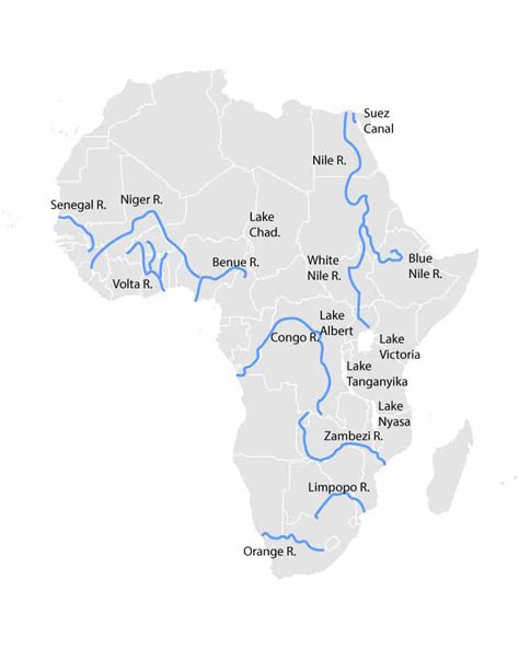 RÍOS de África Cuáles son los más importantes del continente