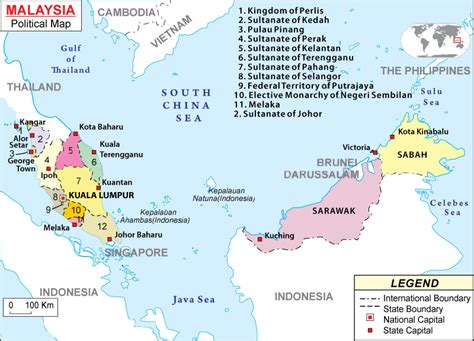 Malaysia Maps And Facts World Atlas 180