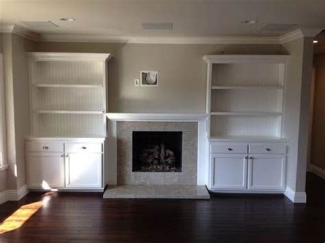 Shop electric fireplaces to warm your home and add ambiance, available in a variety of styles. Shelving Around Fireplace - YouTube