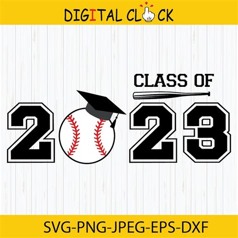 Class Of 2023 Senior Baseball Graduation Svg 2023 Graduation Etsy