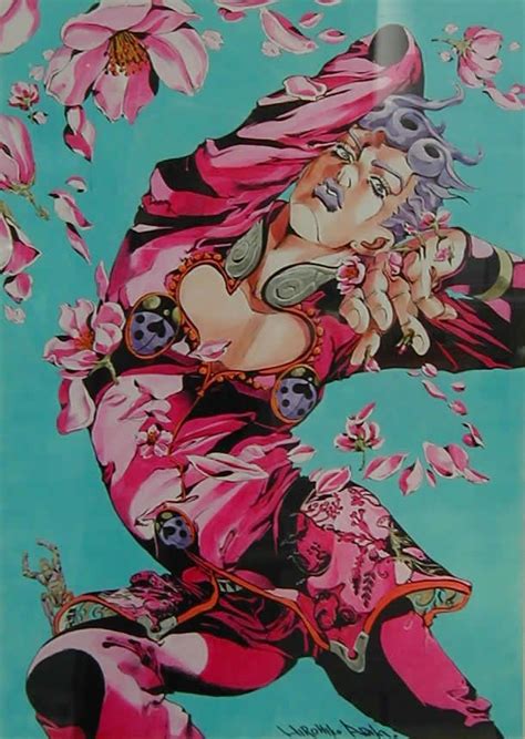 Araki doesn't believe in colour theory, thus why the colours of many of his characters in coloured illustrations vary. Giorno Giovanna | Anime Amino