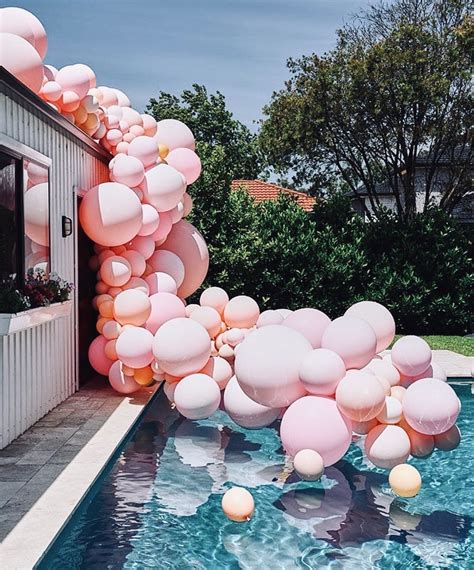 Pin By Katy Land On Blown Up Party Swimming Pool Pool Party Pool Party Decorations