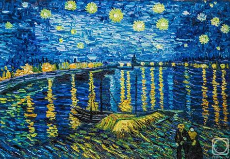 Eliteart Starry Night Over The Rhone By Vincent Van Gogh Giclee Art