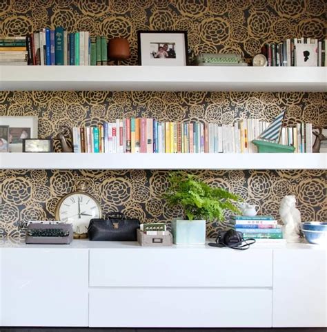 Zoom and microsoft teams are some of the most popular remote collaboration services that are currently available on the market. Add Wallpaper to Your Bookcase for an Instant Style Upgrade in 2020 | Interior, House interior ...