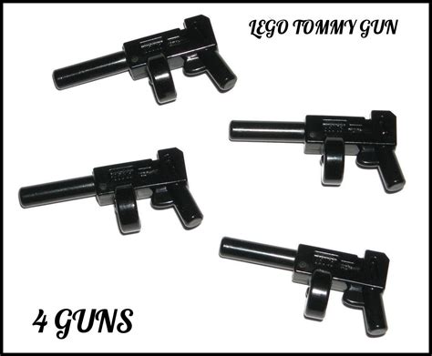 4 Lego Batman Weapons Lot Of 4 Gangster Henchmen Minifigure Tommy