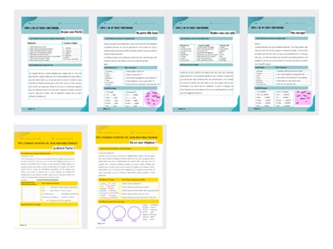 French Gcse Aqa Reading Grammar Booklet Teaching Resources
