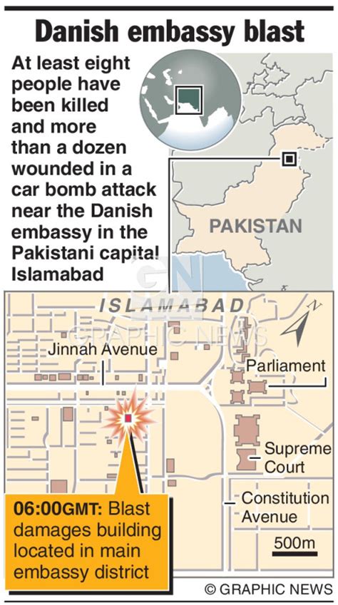 Pakistan Danish Embassy Blast Infographic