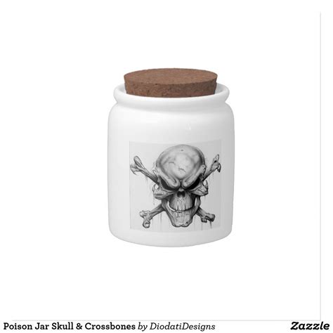 Poison Jar Skull And Crossbones