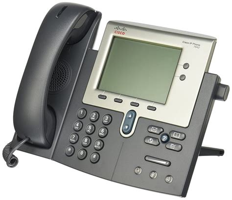 Landline And Internet Black Cisco Voip Phone 7942 Refurbishednew
