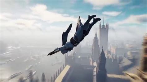 If you jump and land like we told u to, and you don't roll, u could seriously hurt yourself. Assassin's Creed Syndicate Big Ben Leap of faith - YouTube