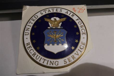 United States Air Force Recruiting Service Badge Pinback Free