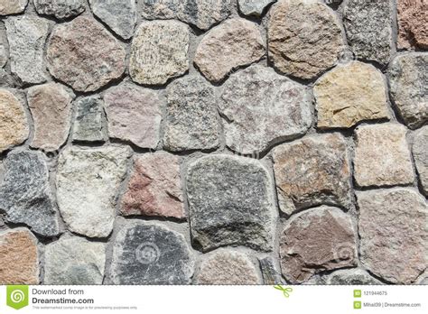 Neatly Stacked Rough Cut Stone Wall Texture Background Stock Image