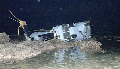 Us Military Aircraft Crash Lands Off Okinawa