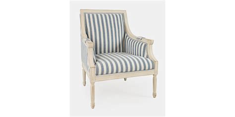 Jofran Living Room Mckenna Blustripe Accent Chair Mckenna Ch Blustripe