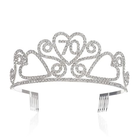 Sweetv Rhinestone Tiara Birthday Crown Princess Party Hat