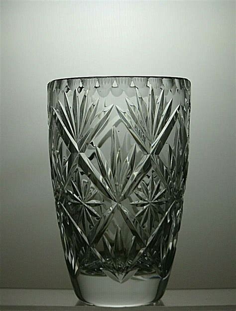 Royal Doulton Crystal Cleveland Cut Glass Vase 6 Etsy