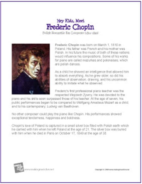 Frederic Chopin | Free Famous Composer Biography