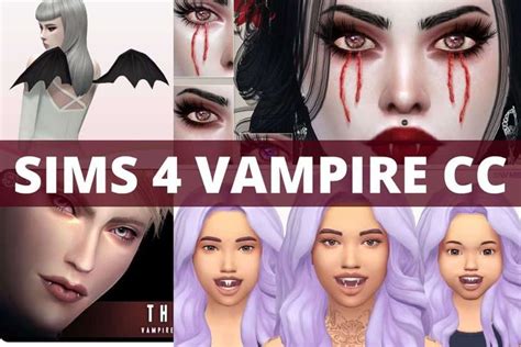 40 Sims 4 Vampire Cc Coffins Fangs Clothing And More We Want Mods