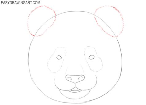 How To Draw A Panda Face Easy Drawing Art