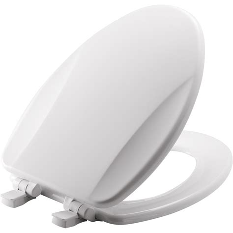 Bemis Slow Close Lift Off Elongated Closed Front Toilet Seat In White