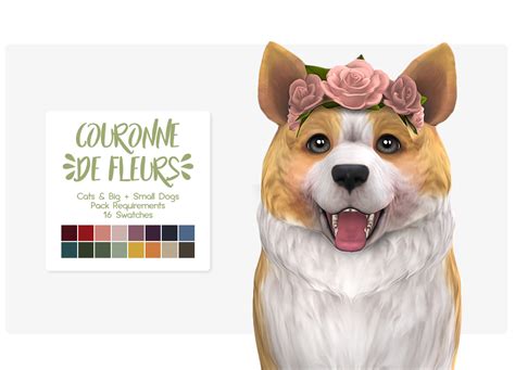 Furniture pets outdoor patterns pets pets accessories pets clothing plants plumbing poses residential lots rooms shoes shoes for females shoes for males sim models. Nolan Sims' Flower Crown for Pets - Sweet Sims 4 Finds