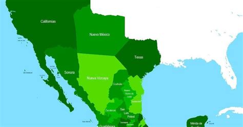 Mapa Del Primer Imperio Mexicano