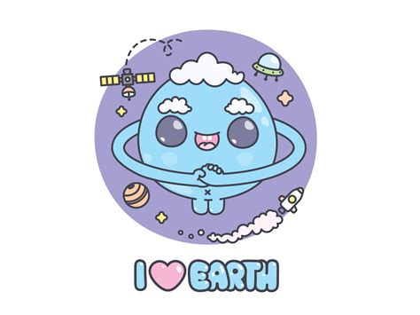 Happy Earth Doodle I Love Earth By Sajjad Cheraghi On Dribbble
