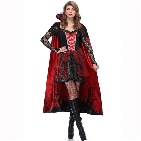 adults ladies deluxe gothic vampire queen fancy dress halloween costume outfit mode kleidung