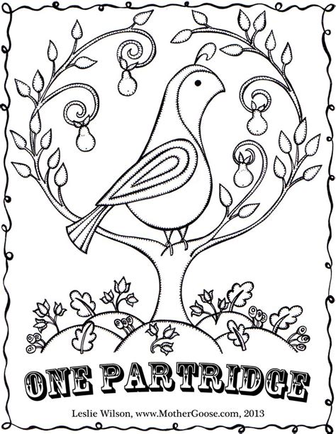 Christmas Coloring Pages 12 Days Of Christmas Twelve Days Of Christmas
