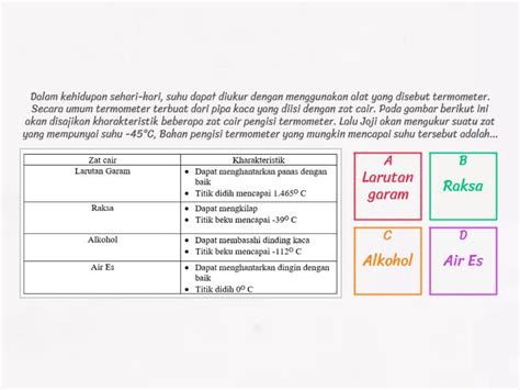 Tes Berbasis Hots Materi Suhu Kalor Dan Pemuaian C Quiz