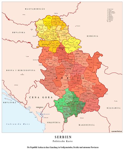 Geografska Karta Srbije Lasopalevel