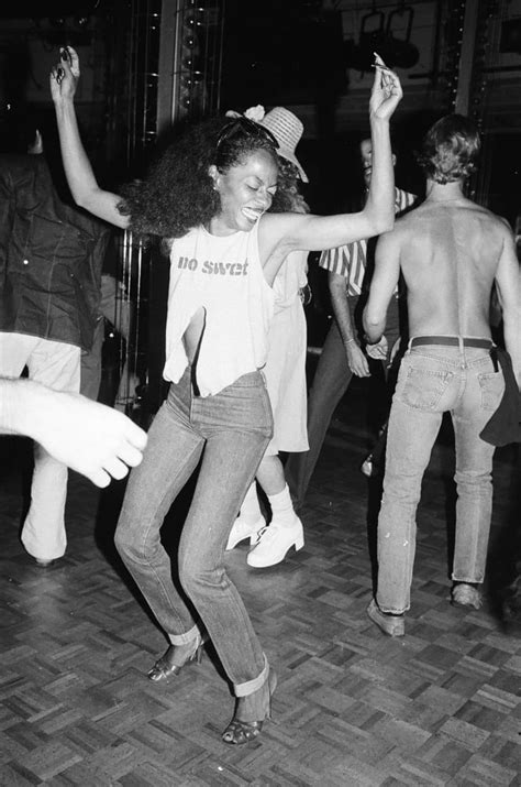 Diana ross dancing at studio 54 in a cutaway no swet tshirt. Great Outfits in Fashion History: Diana Ross in a Ripped ...