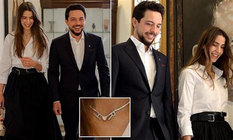 Crown Prince Husseins Fiancée Rajwa Al Saif Pays Sweet Tribute To Her Husband To Be With Necklace