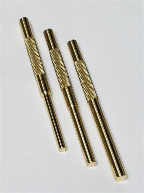 Solid Brass Drift Pin Punch Set Of 3 Made In Usa 14 Etsy