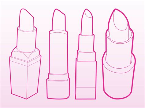 Lipsticks Vector Vector Art And Graphics