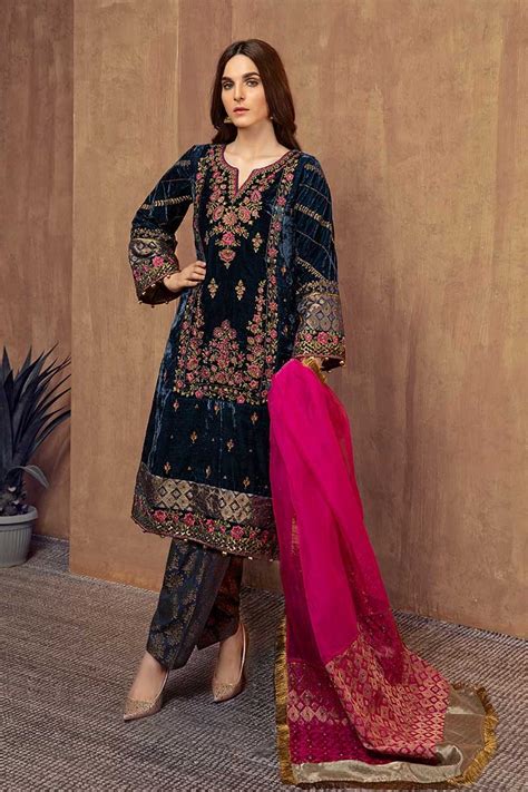 Maria B Pakistani Fashion Latest Women Best Winter Dresses 2019 2020