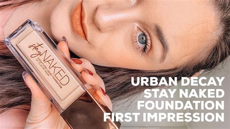 Urban Decay Stay Naked Foundation First Impression Review Youtube