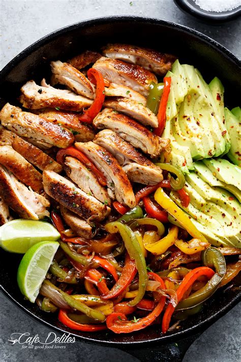 Enter meal prep healthy chicken fajitas. Best Chicken Fajitas - Cafe Delites