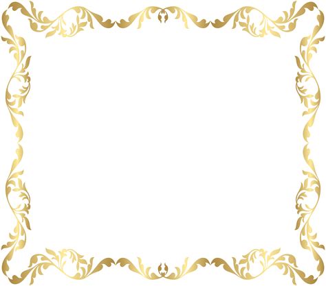 Border Frame Png Gold Clip Art Image Gallery Yopriceville High Porn Sex Picture