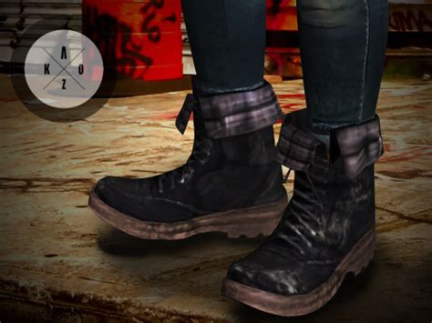 Sims 4 Ccs The Best Milionna Male Boots By KΛoz Sims Sims 4