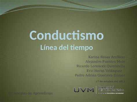 PPTX Linea Del Tiempo Conductismo PDFSLIDE NET