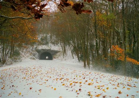 Fall Snow On The Blue Ridge Parkway Near Asheville Nc November 1 2014