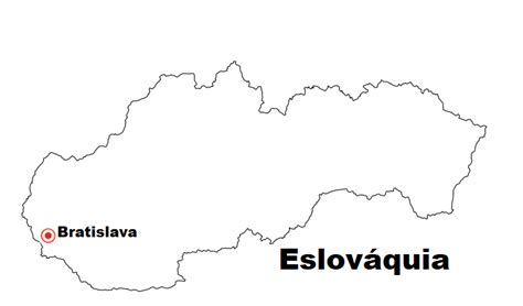 blog de geografia mapa da eslováquia para imprimir e colorir